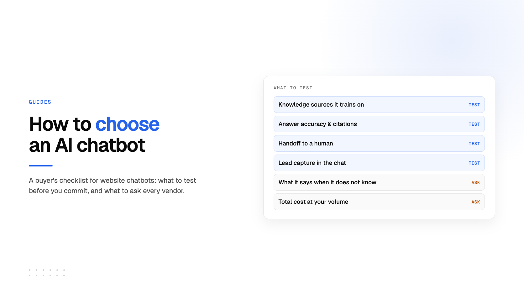 How to Choose an AI Chatbot for Your Website