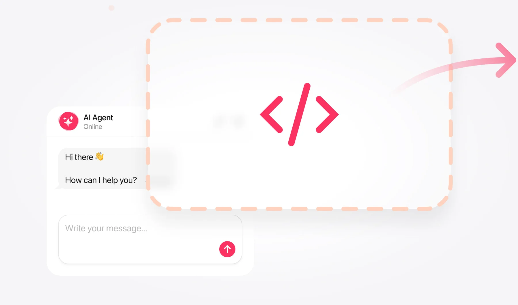 Copying the install code from the EmbedMyBot dashboard