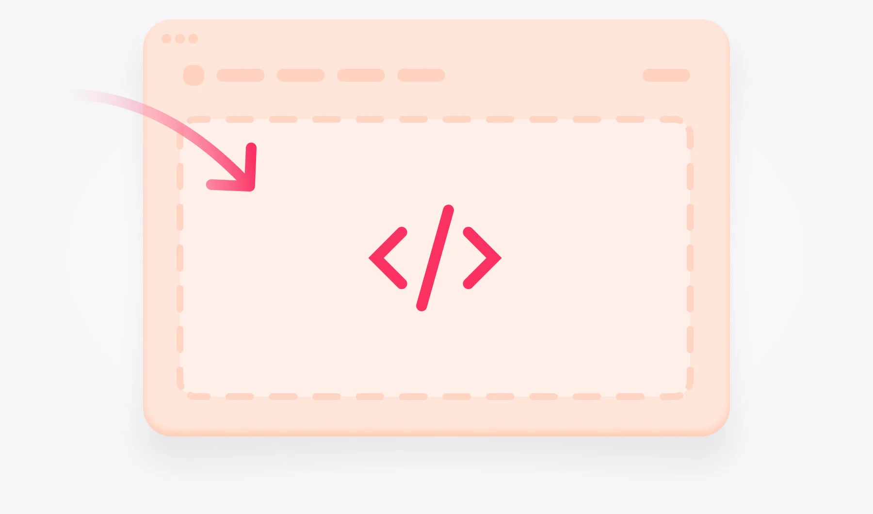 Pasting the embed code into a website's HTML